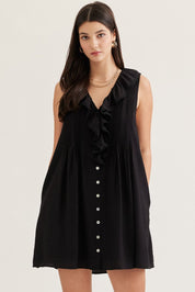 Black Ruffled Dress