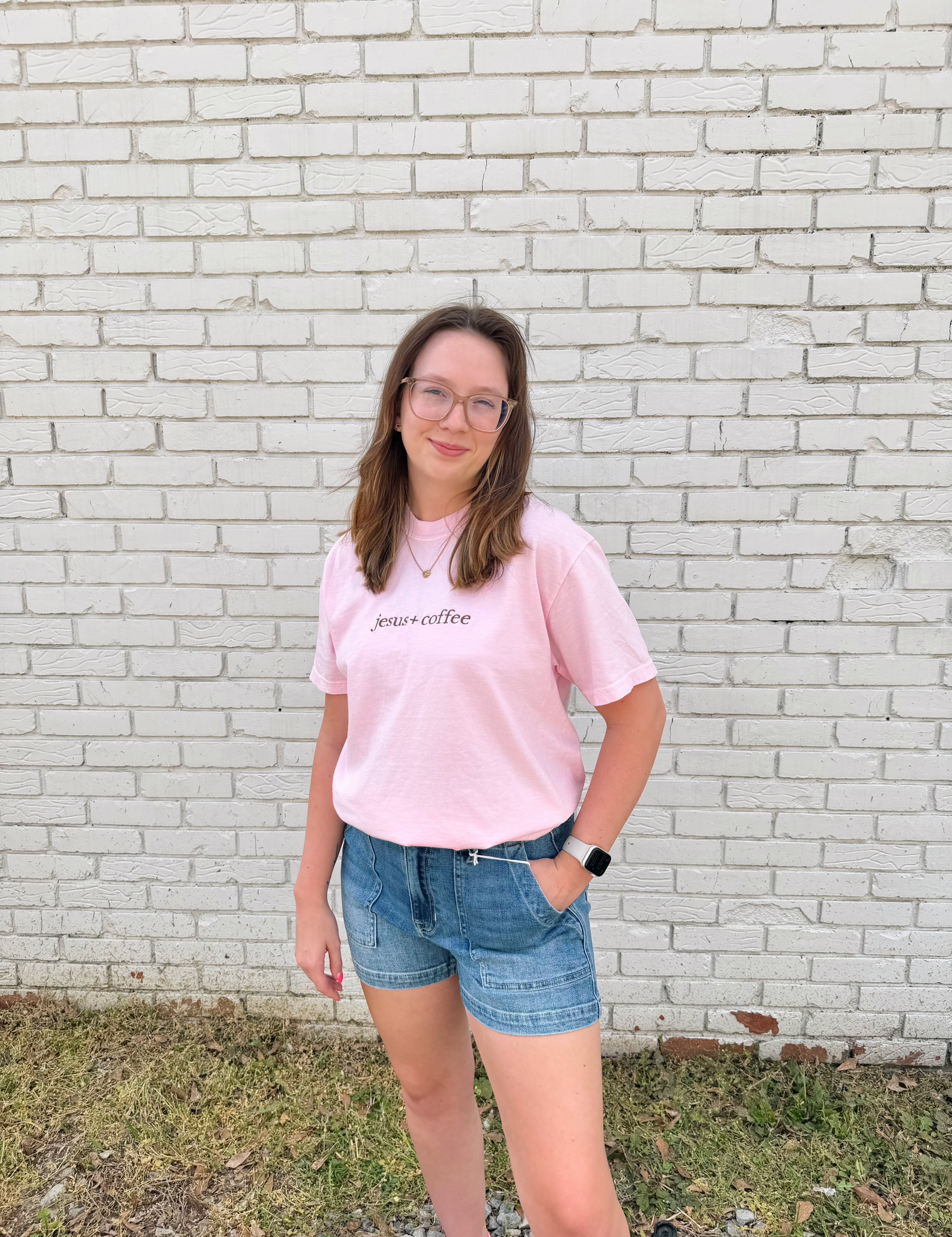 Embroidered Coffee Lover Shirt Faith Tee