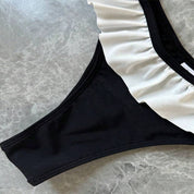 Trendy Strapless Bandeau Bikini 2 Piece Swimwear