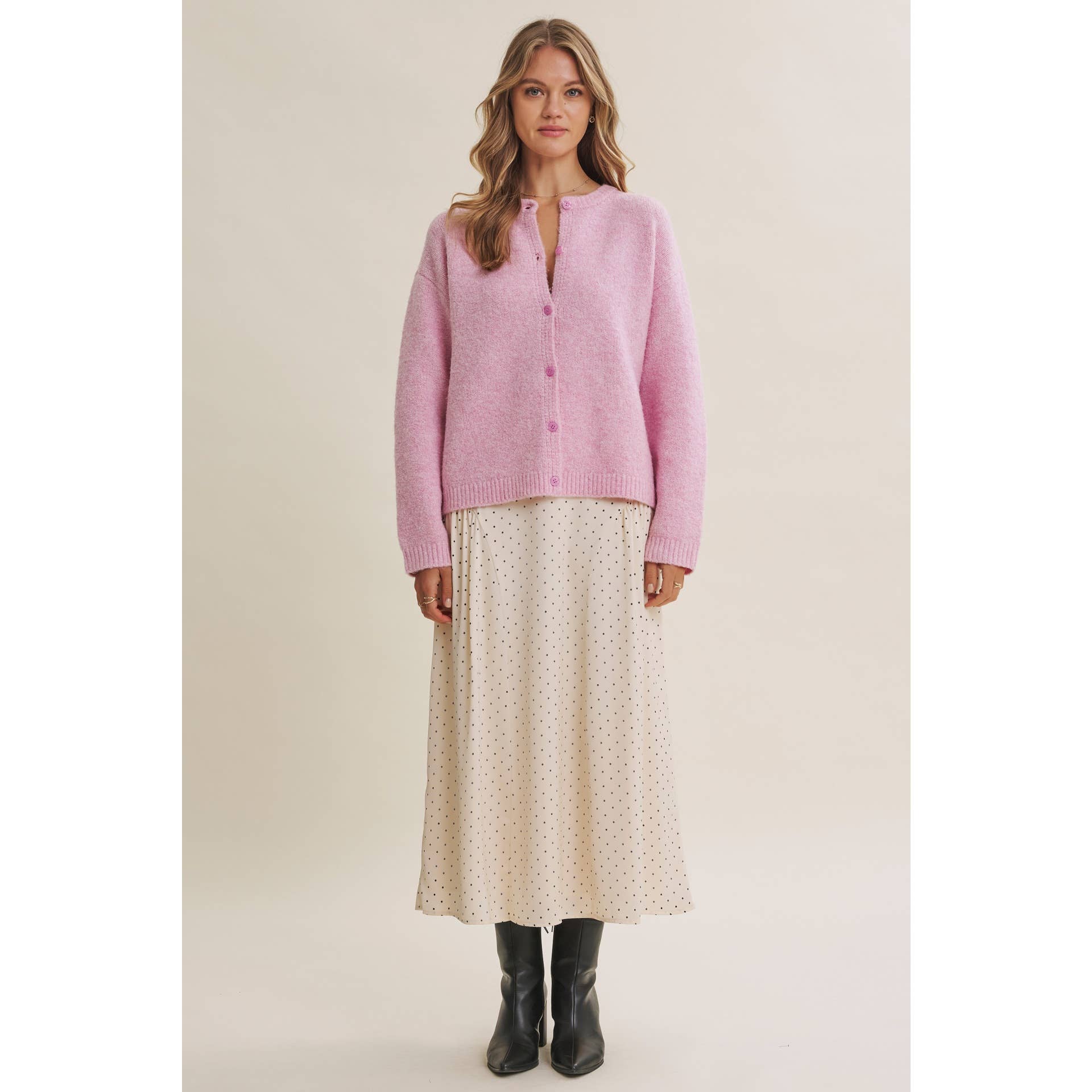 COTTON CANDY CLOUD TOUCH EASY LAYERING SWEATER CARDIGAN