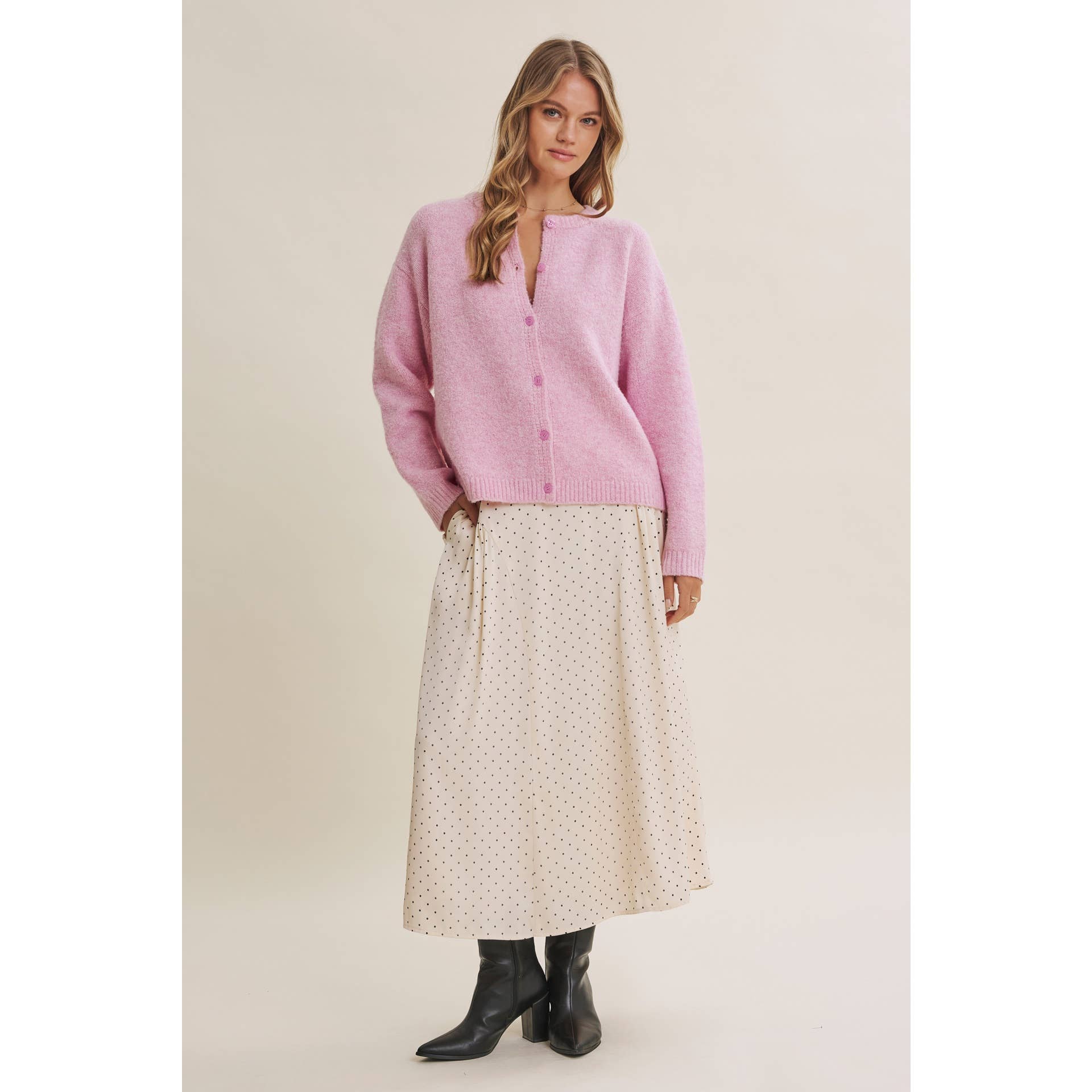COTTON CANDY CLOUD TOUCH EASY LAYERING SWEATER CARDIGAN
