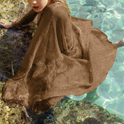 Rose Gold Sparkle Sheer Kimono Beach Bikini CovervUp Robe