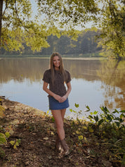 Plaid Falls Top