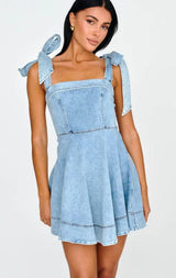 Stylish Halter Cowgirl Dress