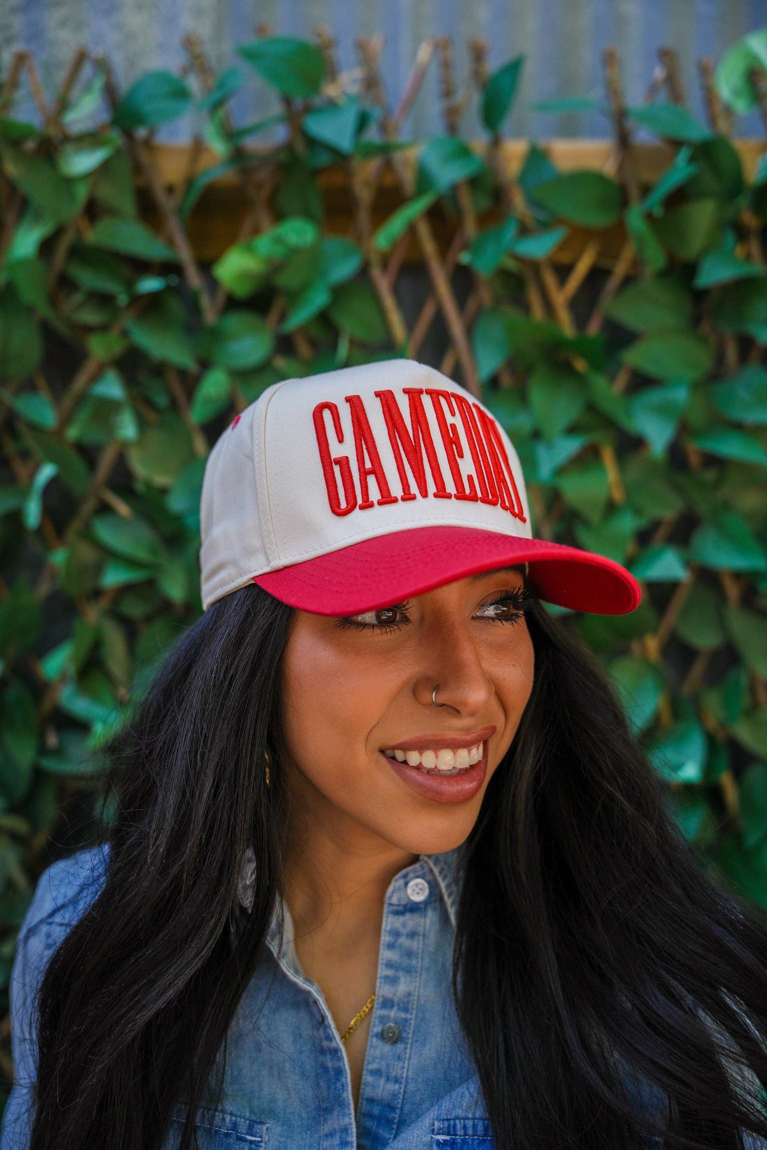 GAME DAY CANVAS CAP-Red