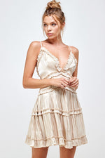 Ruffle Tier Spaghetti Strap Dress