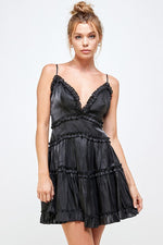 Ruffle Tier Spaghetti Strap Dress