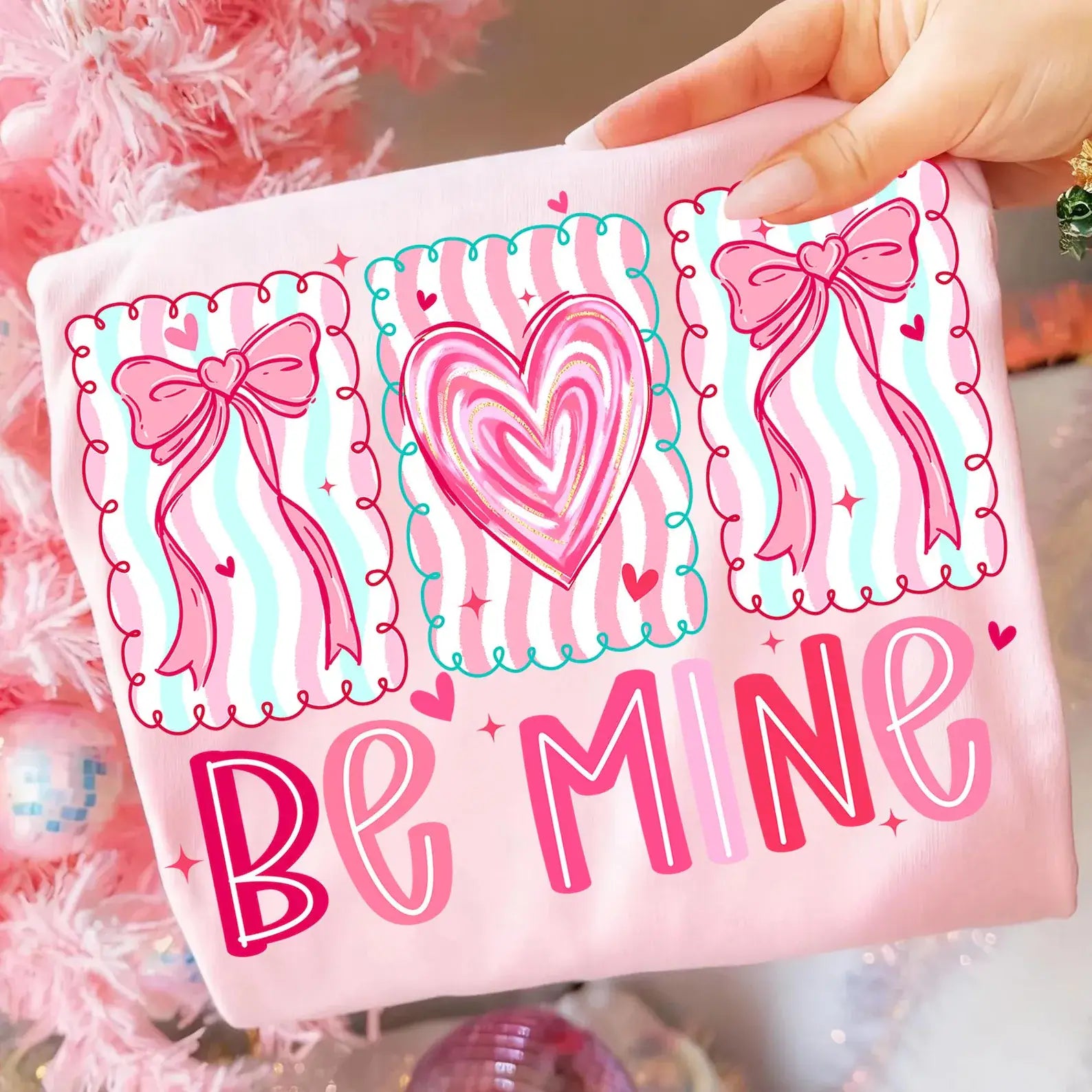 BE MINE STAMPS: LIGHT PINK