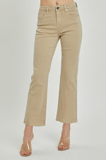 Risen Mid Rise Ankle Flare Jean - Sand