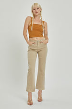 Risen Mid Rise Ankle Flare Jean - Sand