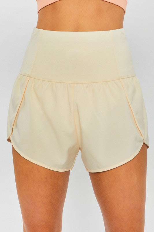 Athletic Inner Brief Back Pocket Shorts - Butter