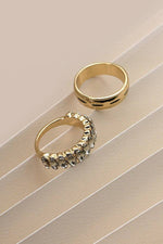 Navette Rhinestone Classic Duo Ring