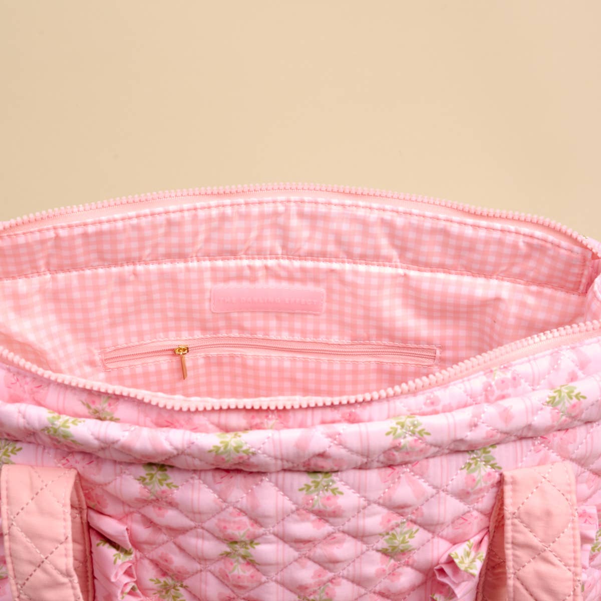 The Everyday Quilted Tote Bag–Pink