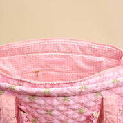The Everyday Quilted Tote Bag–Pink