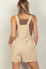 Overall Romper - Oatmeal