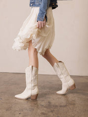Ivory Classic Western Boot