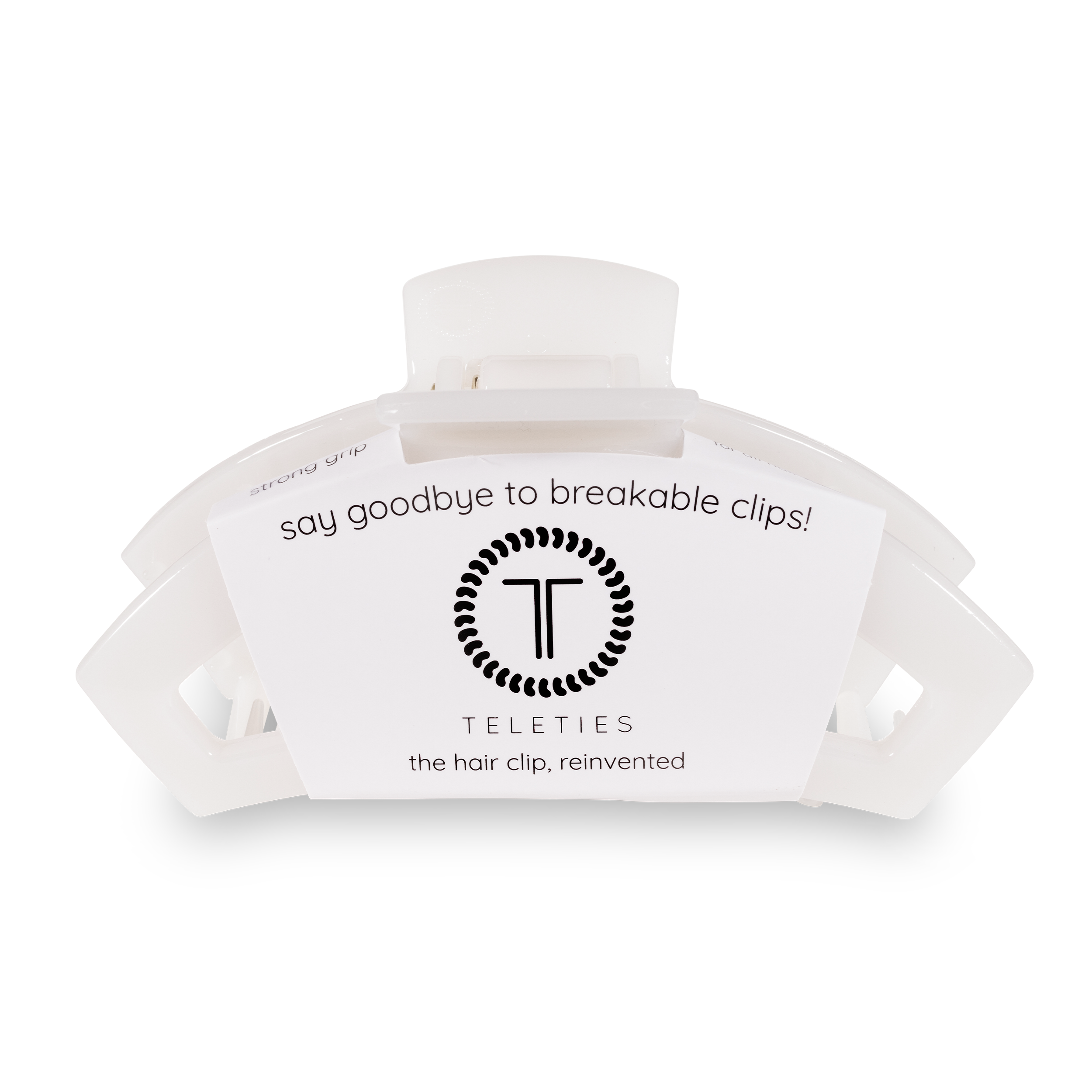 Open Hair Clip | Large | Coconut White