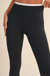 Contrast Binding Legging-PINK