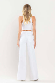 90'S VINTAGE SUPER HIGH RISE LOOSE JEANS | White