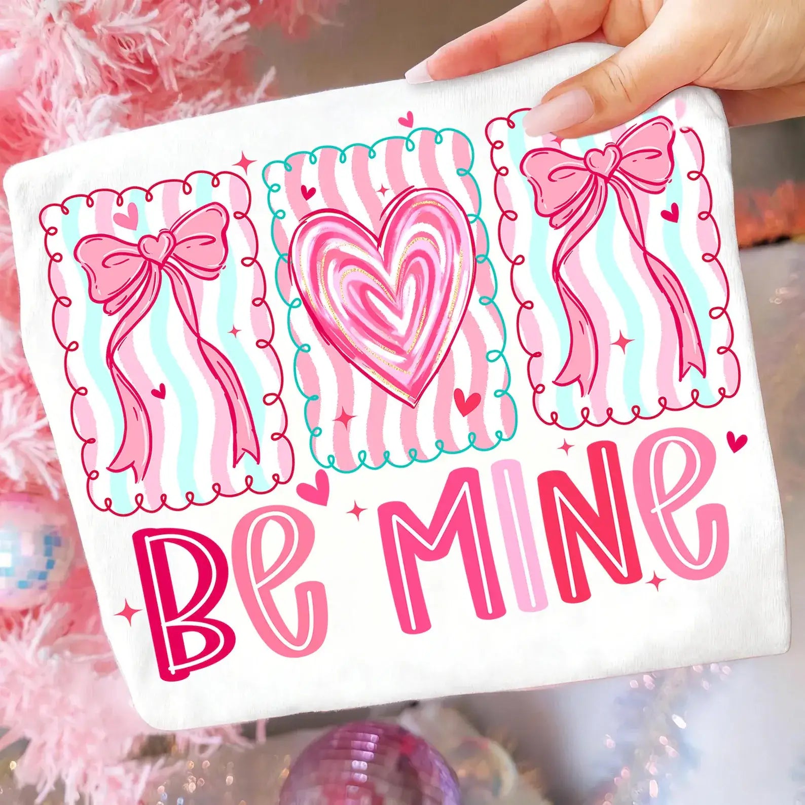 BE MINE STAMPS: LIGHT PINK
