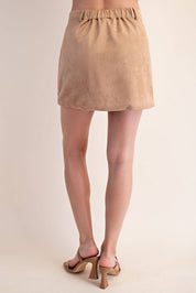 Suede Mini Skirt