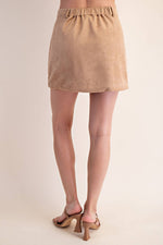 Suede Mini Skirt