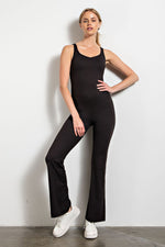 Butter Soft Flared Jumpsuit - Black