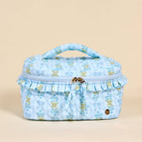 Glam & Go Quilted Cosmetic Bag–Blue