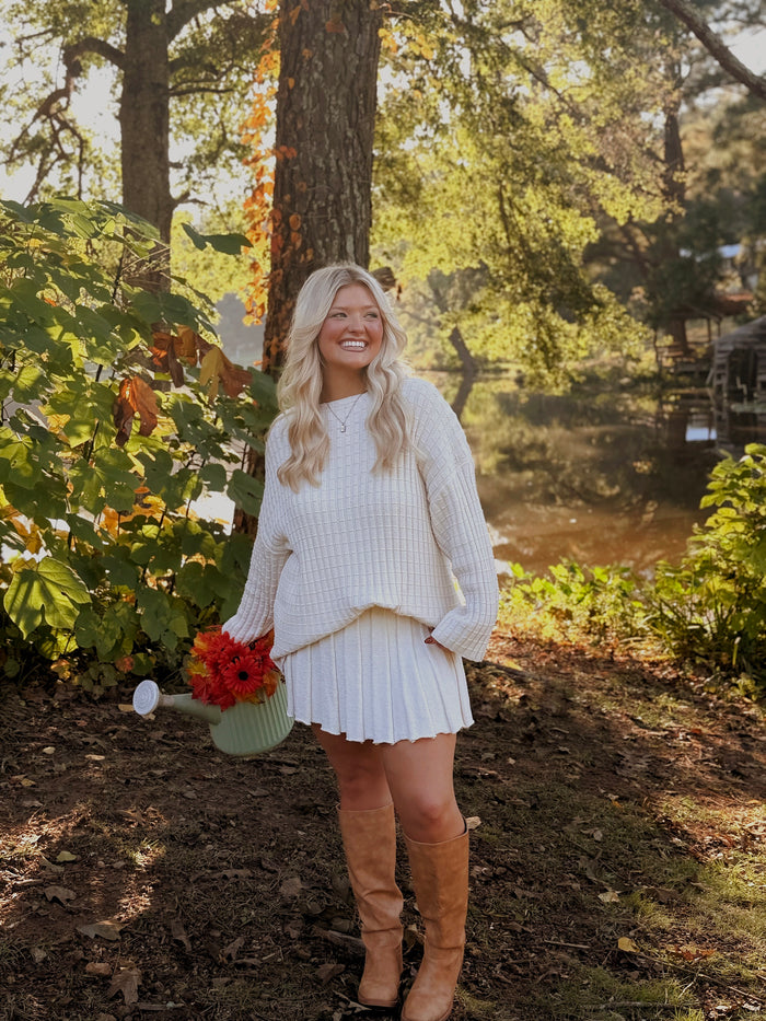 Longsleeve Sweater and Skirt Set