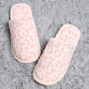 Leopard Patterned Soft Home Indoor Floor Slippers
: Pink / M/L