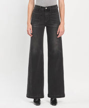 Vervet Black High Rise Trouser Jeans
