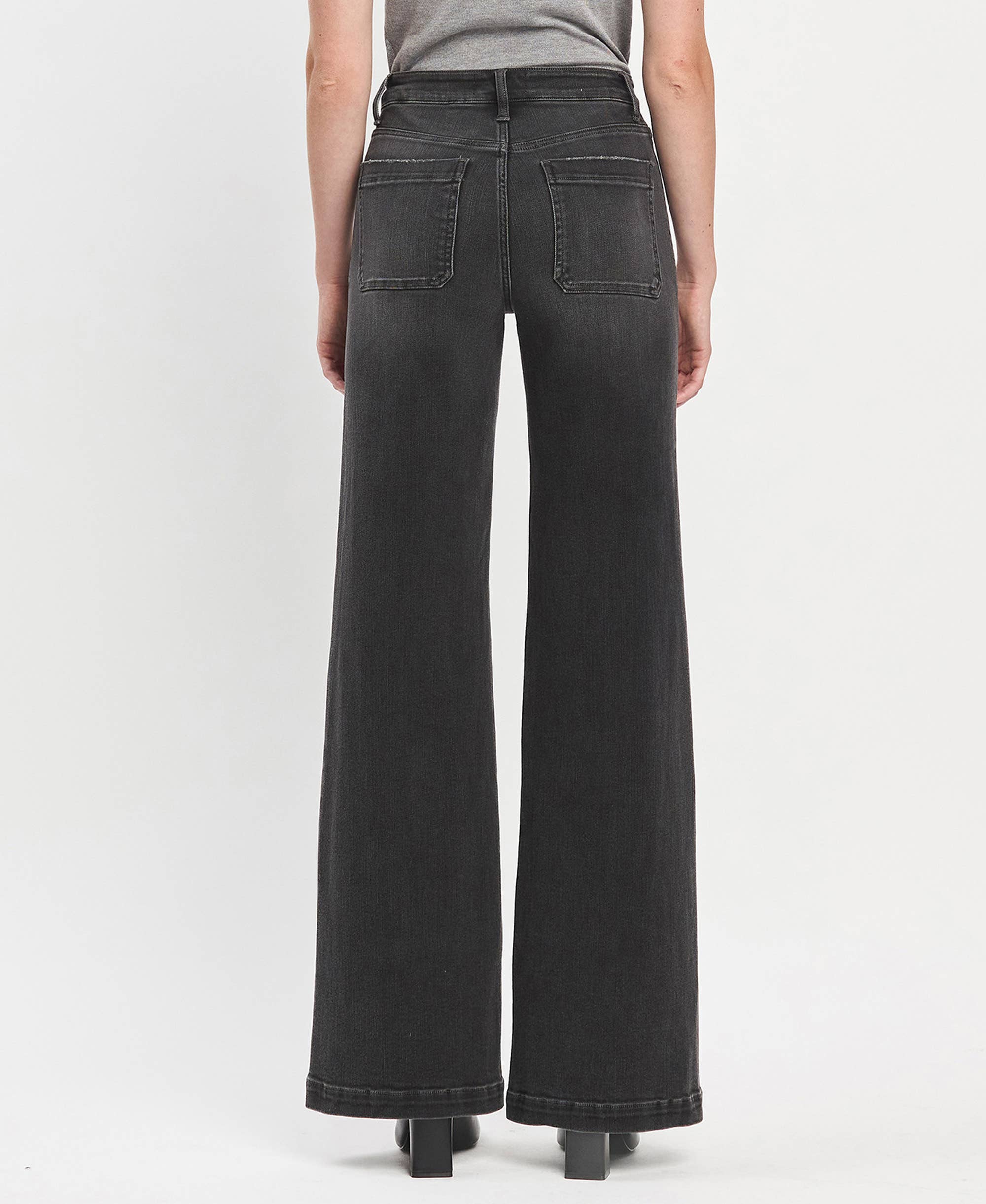 Vervet Black High Rise Trouser Jeans