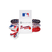 Spiral Hair Coils | Small | Atlanta Braves Hair Ties
