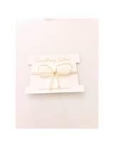 The Pearl Beaded Bow Bracelet: Extended 7.25