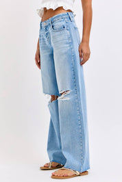 Low Rise Wide Leg Jean