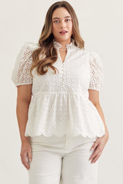 Curvy White Aerie Top