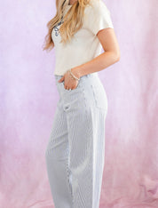 STRIPE - Barrel Jean
