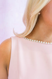 HIGH NECK ASYMMETRICAL DRESS