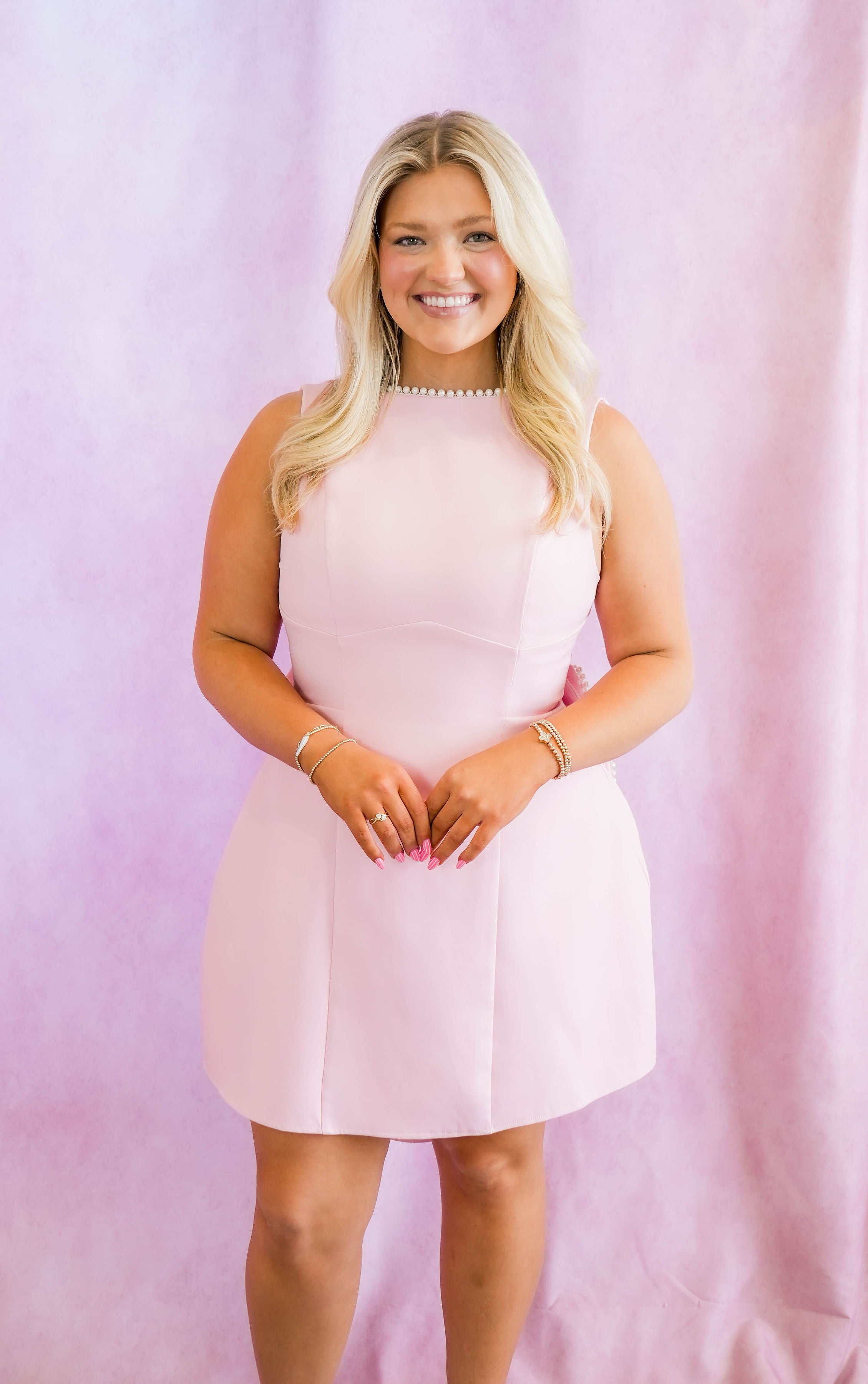 HIGH NECK ASYMMETRICAL DRESS