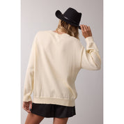 'HORSE' KNIT SWEATER /  CREAM