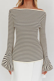 LONG SLEEVE STRIPED SWEATER