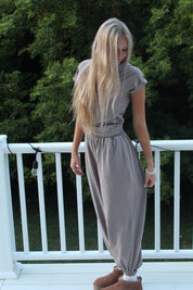 Women's Crossover Mineral Washed Two-Piece Set