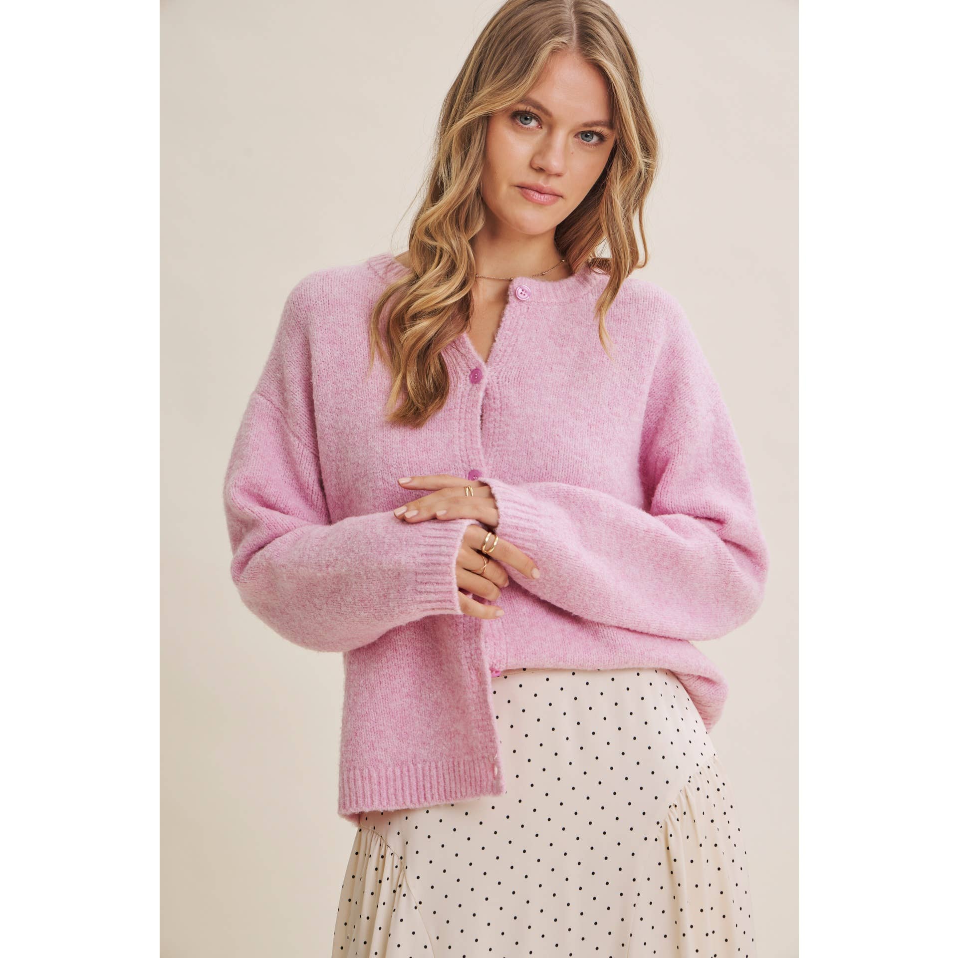 COTTON CANDY CLOUD TOUCH EASY LAYERING SWEATER CARDIGAN