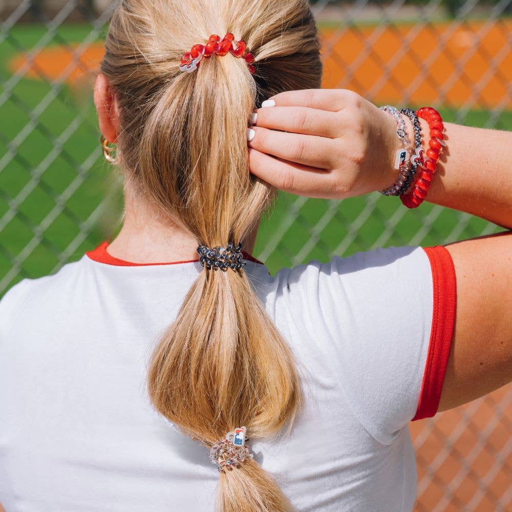 Spiral Hair Coils | Small | Atlanta Braves Hair Ties