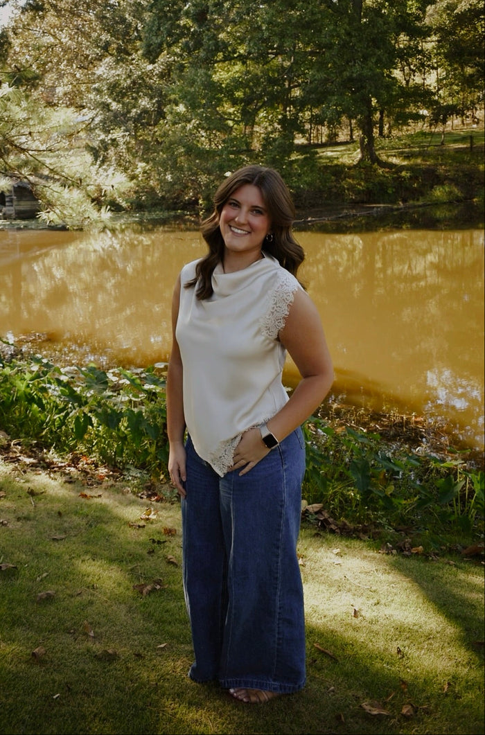 Drape High Neck Top