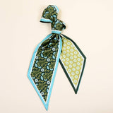 Twirl & Tie Scarf Accessory–Everbloom Forest Green