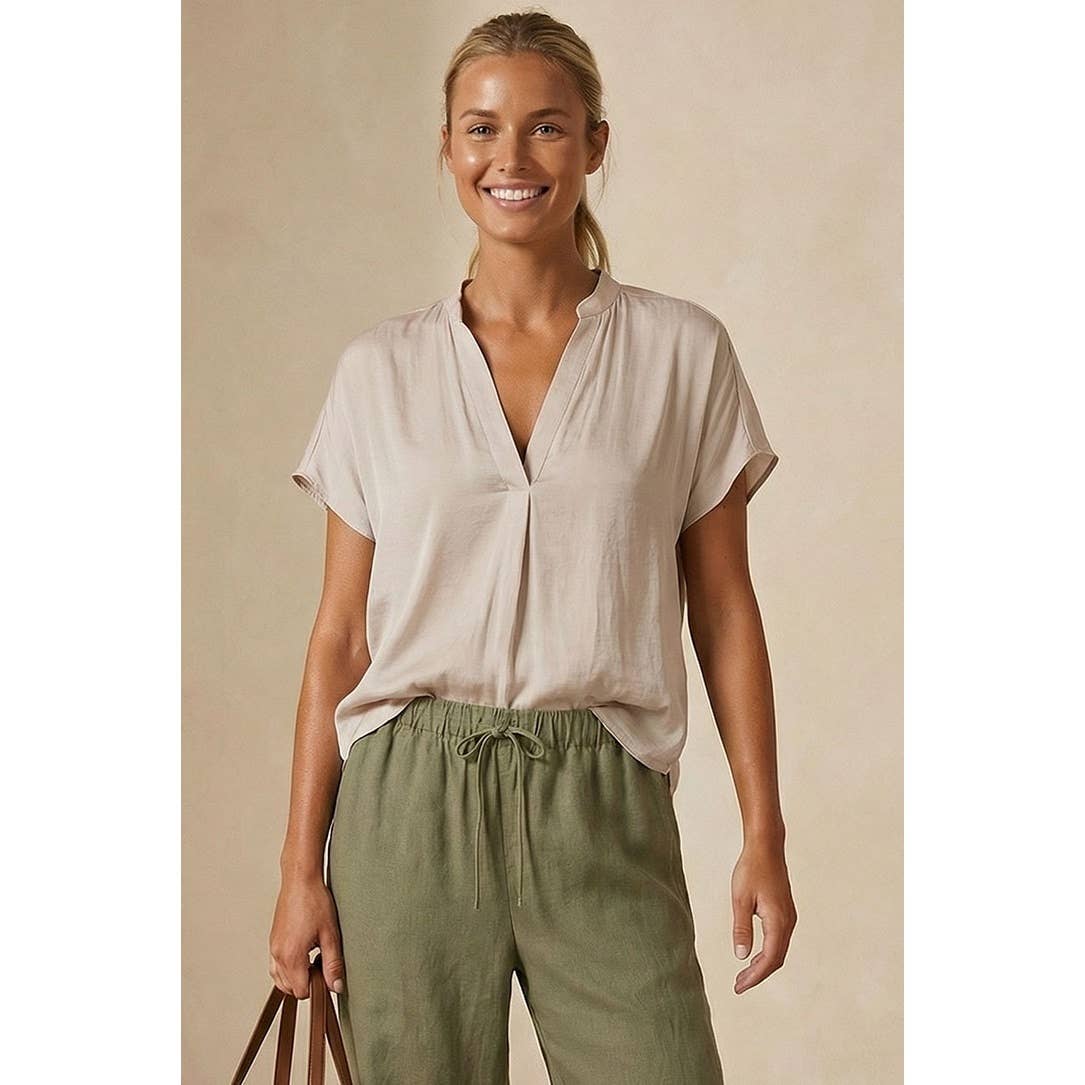 Drop Shoulder Regular Blouse