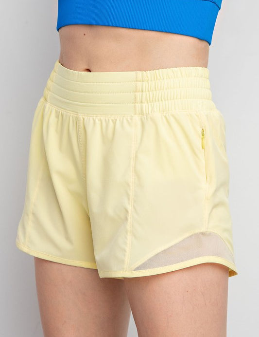 Mesh Detail Athletic Shorts