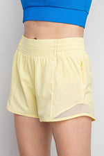 Mesh Detail Athletic Shorts