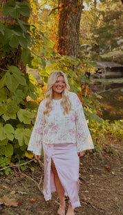 Satin Lace Skirt